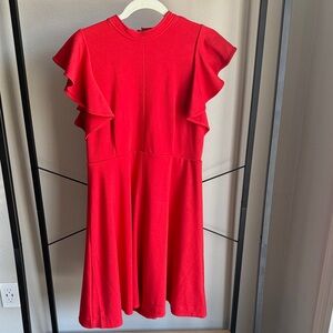 Anthropologie Red Kids Dress with Ruffle Detail